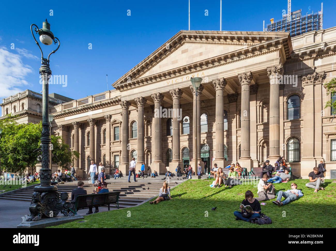 Australia, Victoria, VIC, Melbourne, Victoria libreria dello stato Foto Stock