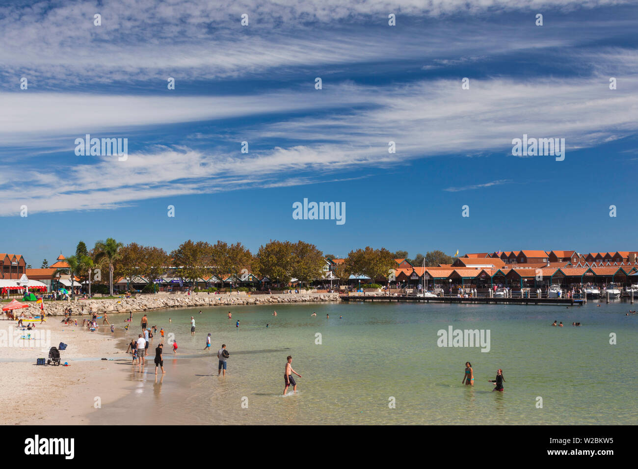 Australia, Australia occidentale, Sorrento, Hillary's Boat Harbour, spiaggia Foto Stock