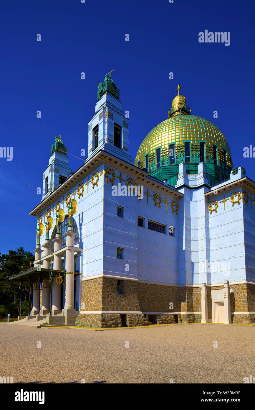 Kirche Am Steinhof, Chiesa di San Leopoldo, Vienna, Austria, Europa Centrale Foto Stock