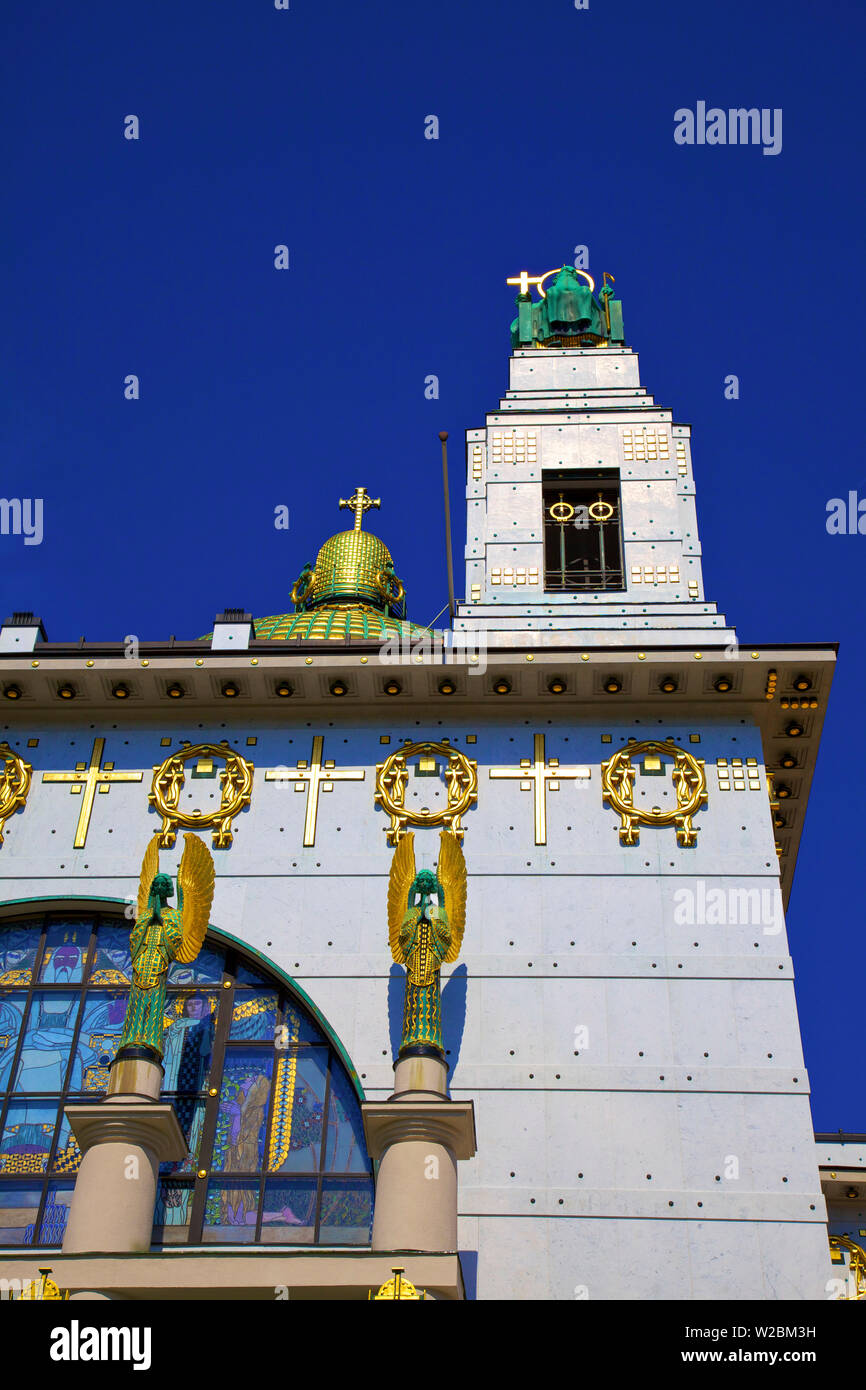 Kirche Am Steinhof, Chiesa di San Leopoldo, Vienna, Austria, Europa Centrale Foto Stock
