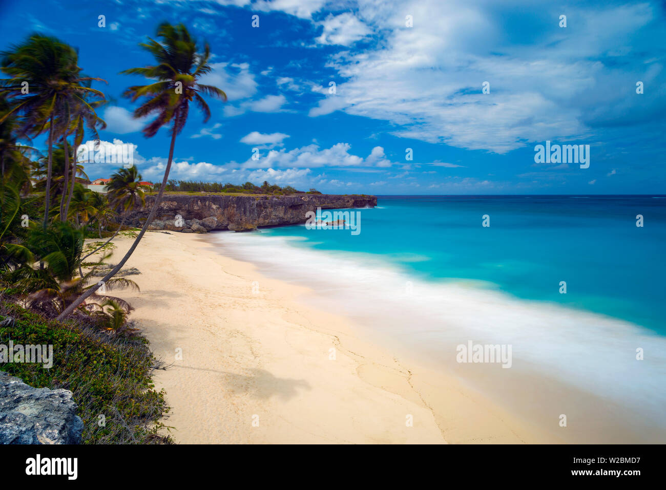 Caraibi, Barbados, alloggiamento inferiore, Fondo Bay Beach Foto Stock