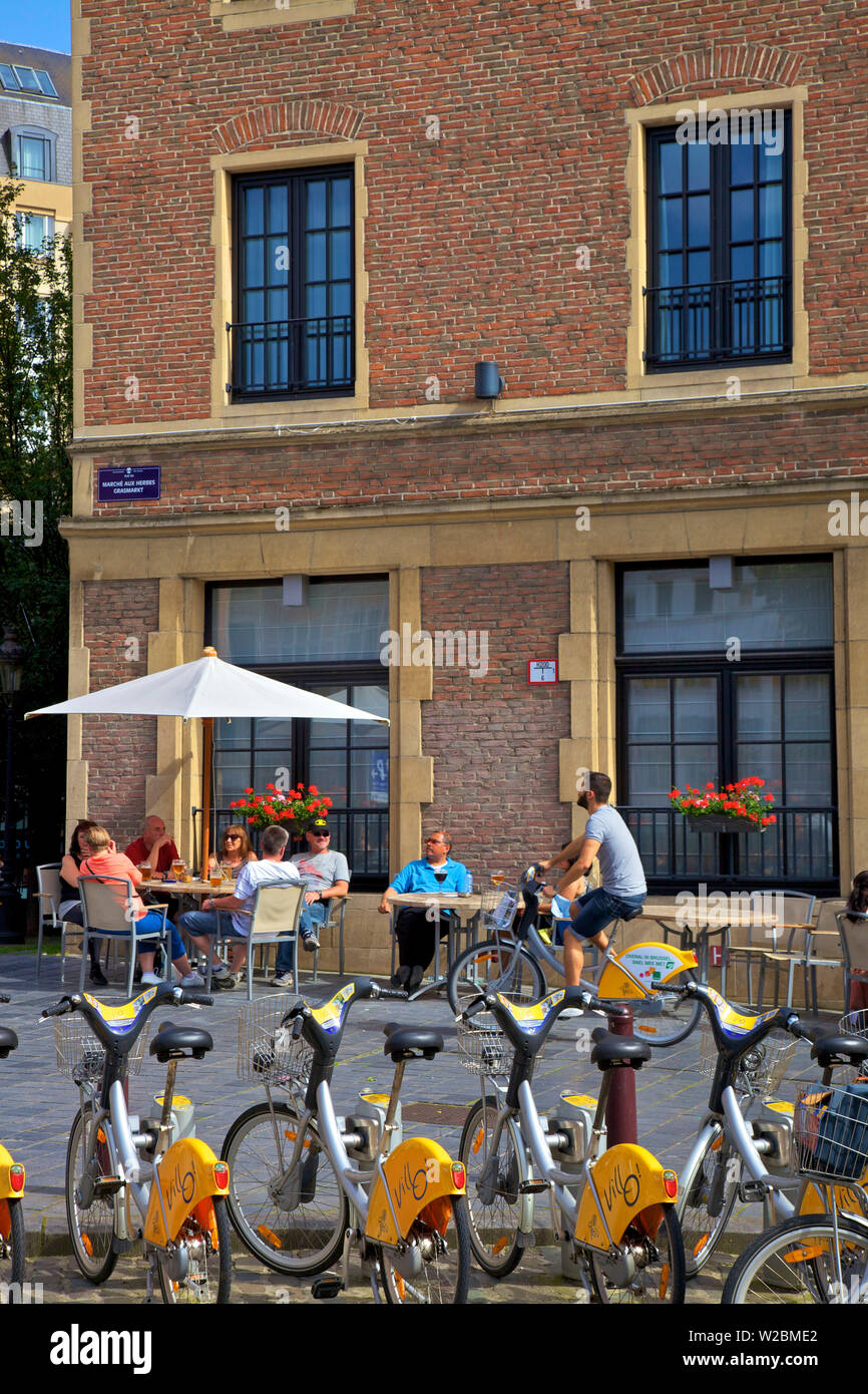 Cafe, Bruxelles, Belgio Foto Stock