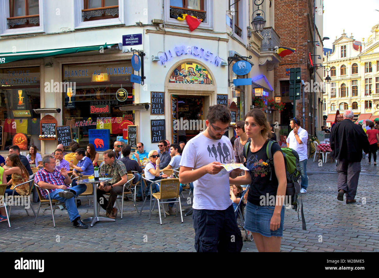 I turisti, Bruxelles, Belgio Foto Stock