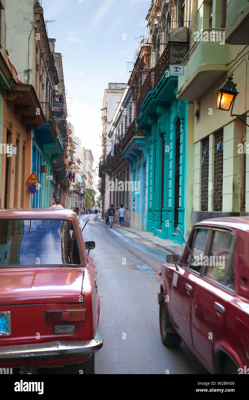 Habana Vieja, Havana, Cuba Foto Stock