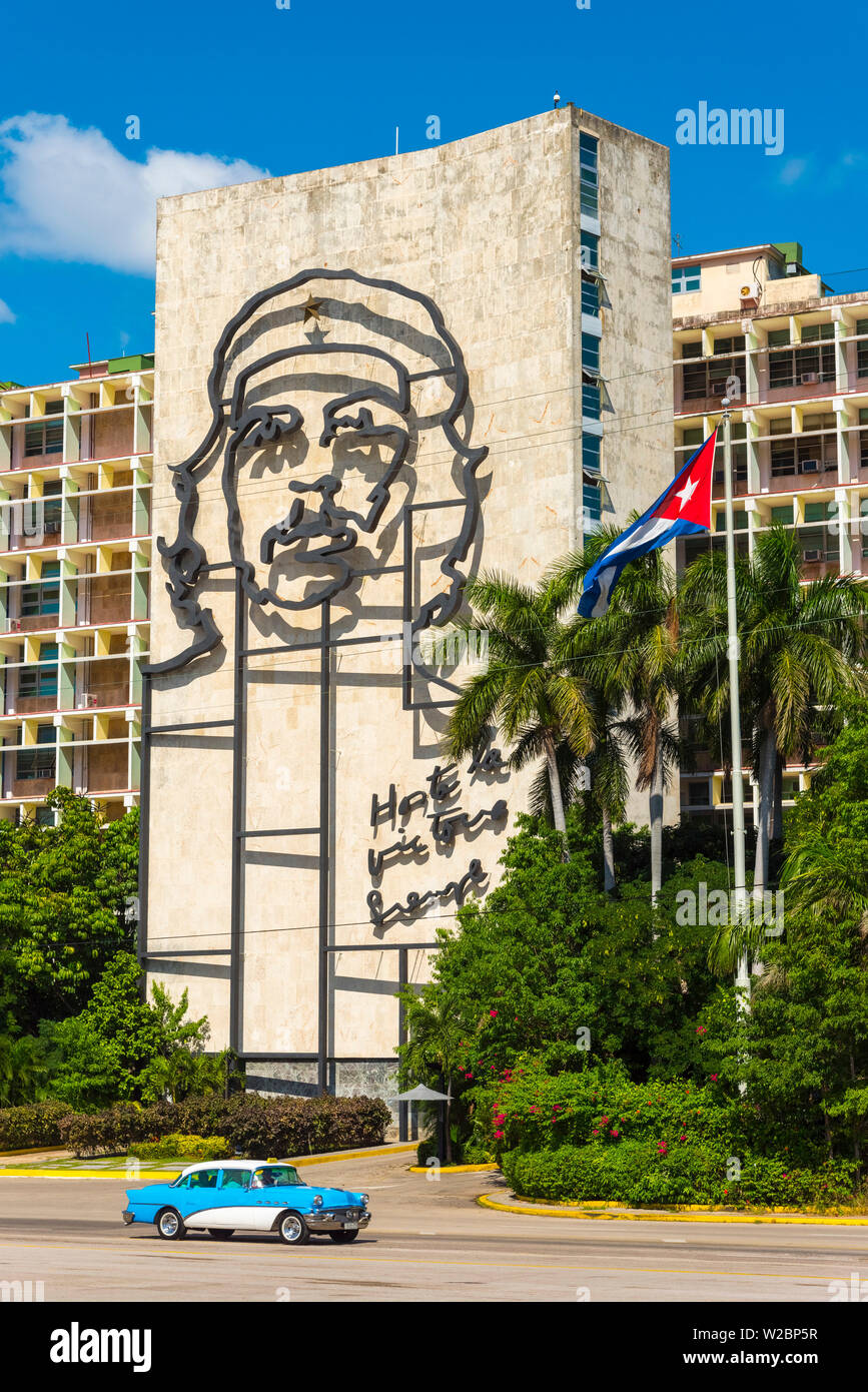 Cuba, La Habana, Vedado, Plaza de la Revolucion Foto Stock