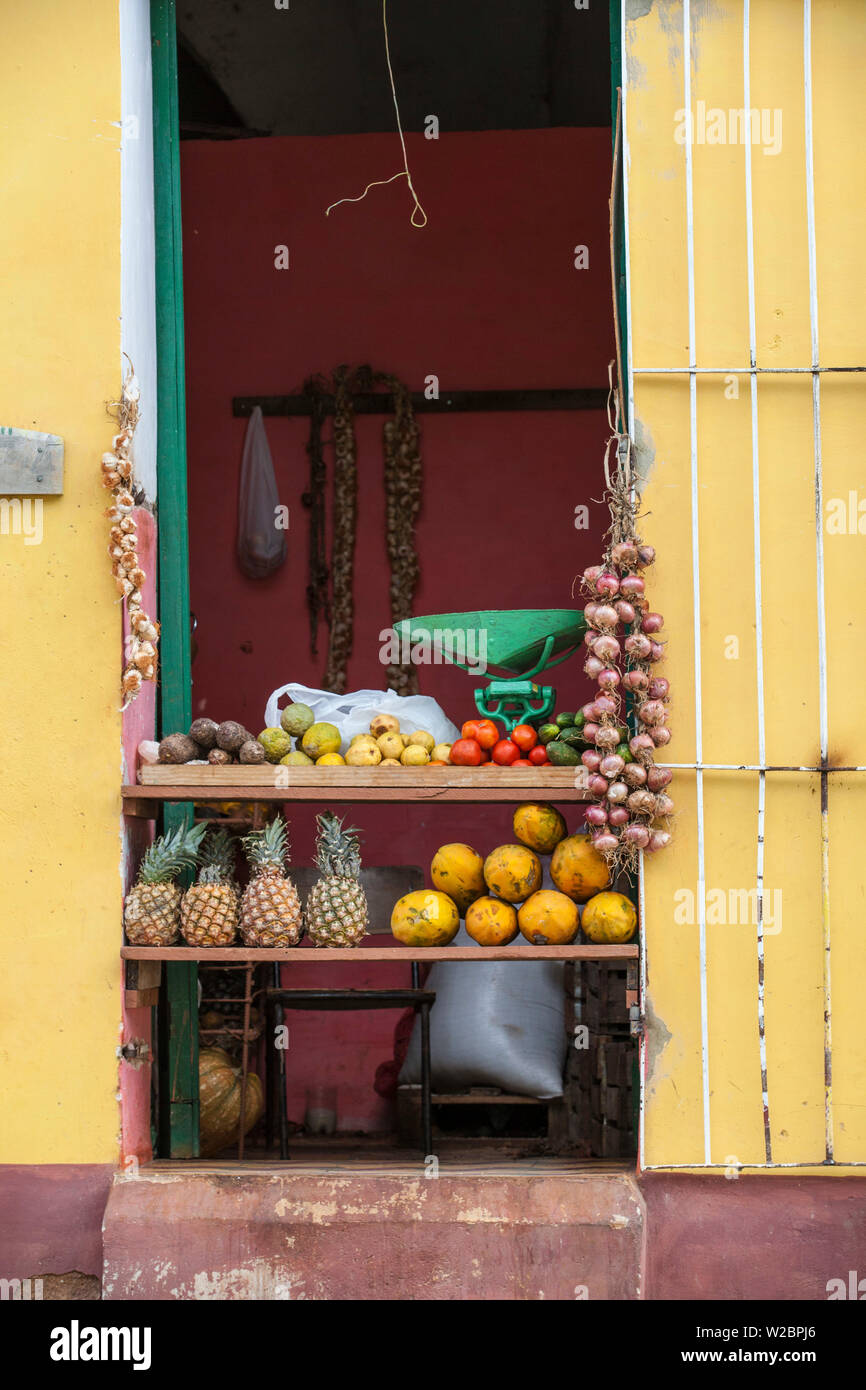 Cuba, Trinidad, frutta e verdura shop Foto Stock