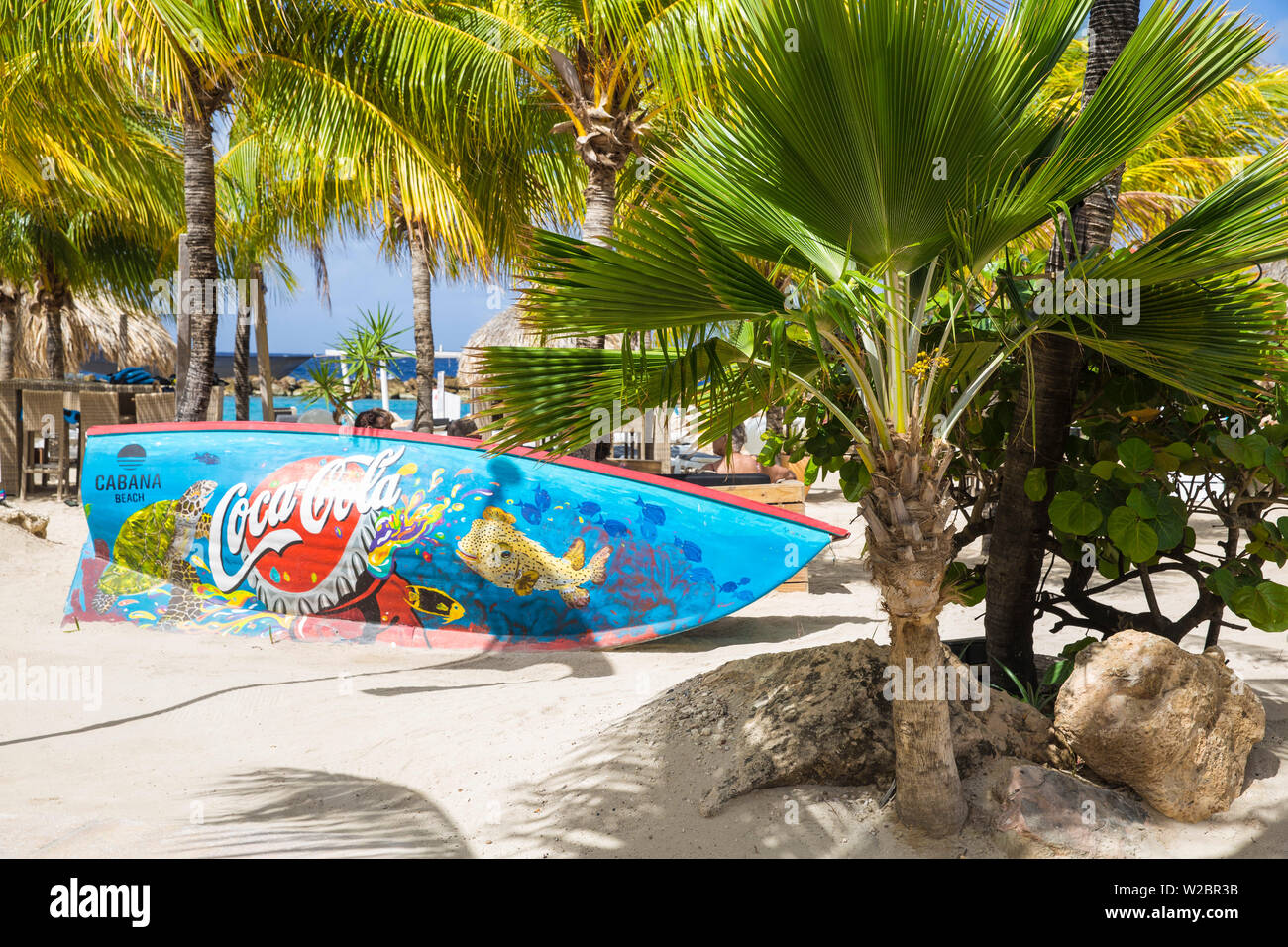 Curacao Willemstad, Seaquarium beach, noto anche come il Mambo beach Foto Stock