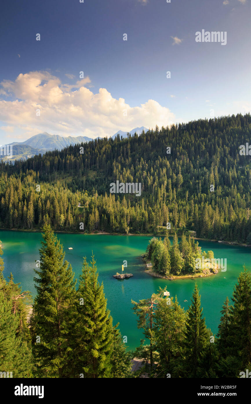 La Svizzera, Grigioni, Flims, il lago Cauma (Caumasee) Foto Stock