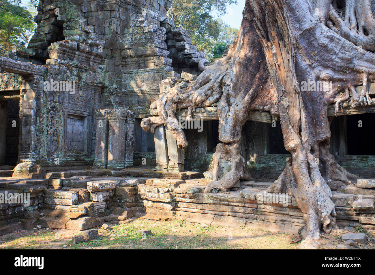 Cambogia, templi di Angkor (Sito UNESCO), Preah Khan Temple Foto Stock
