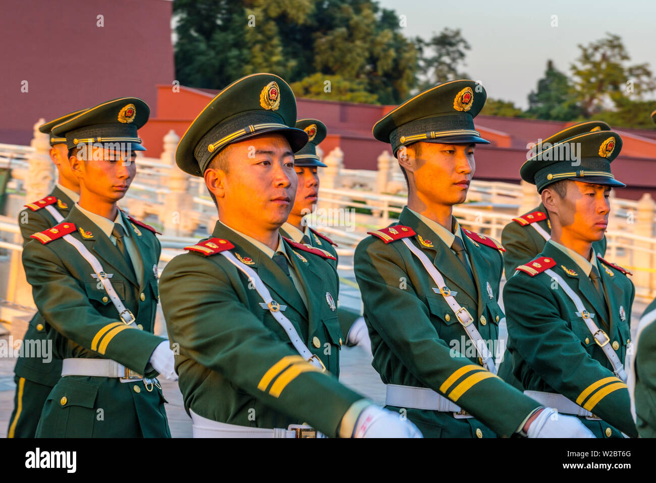 Cina, Pechino, Piazza Tiananmen, la Città Proibita, la Porta della Pace Celeste Foto Stock