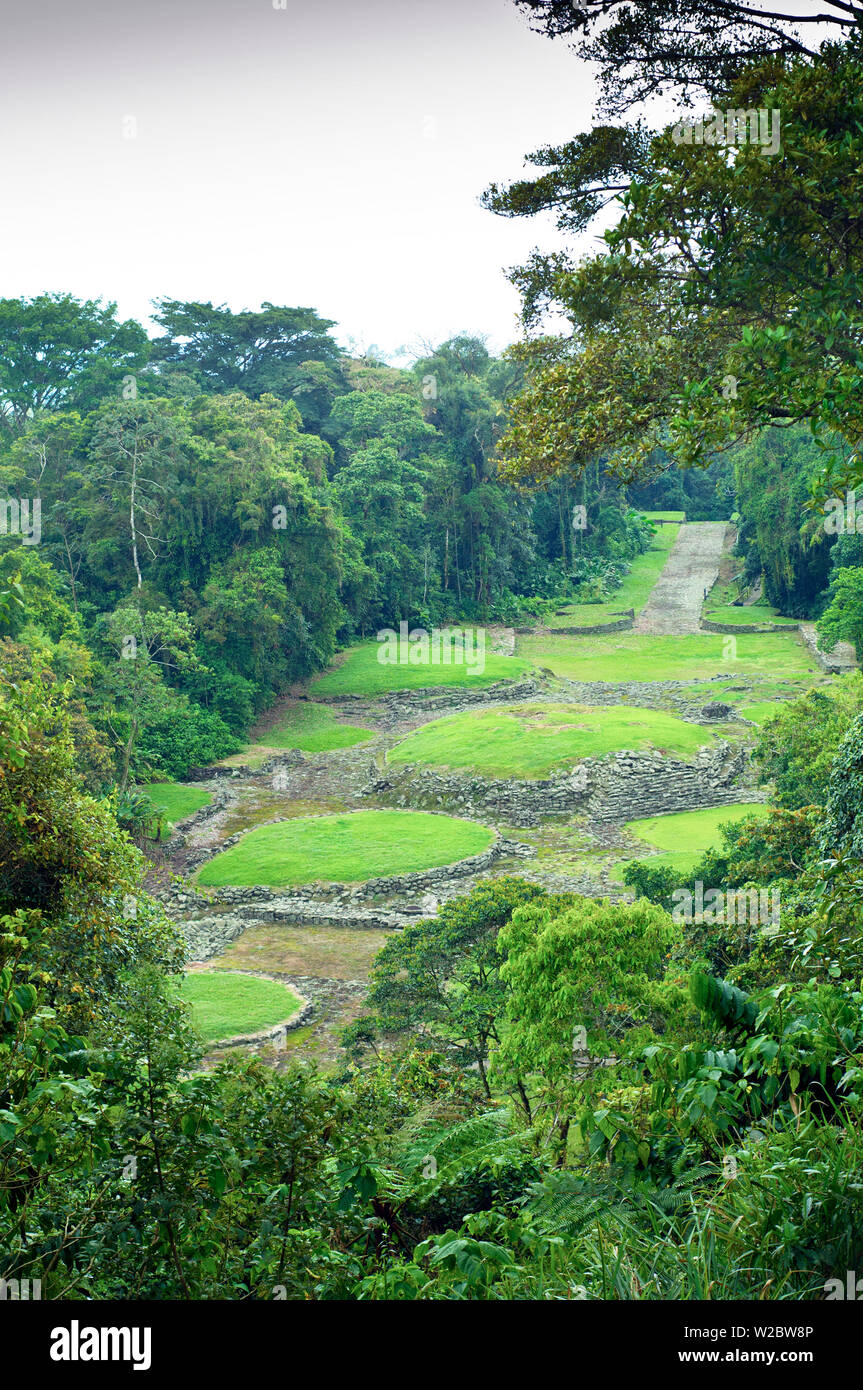 Costa Rica, Guayabo monumento nazionale e del parco, precolombiana Sito Archeologico Foto Stock