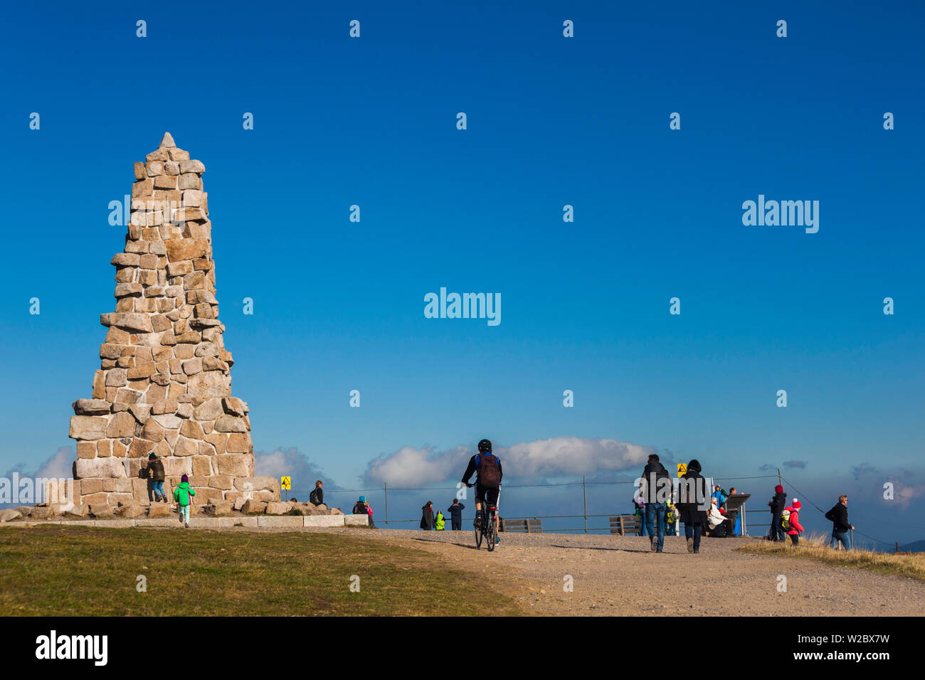 Germania, Baden-Wurttemburg, Foresta nera, Monte Feldberg, Monumento a fomer Cancelliere tedesco Otto von Bismark Foto Stock