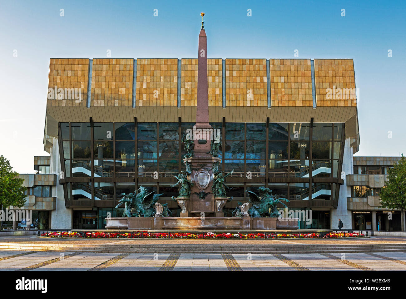 Concert Hall, Augustusplatz, Lipsia, Sassonia, Germania Foto Stock