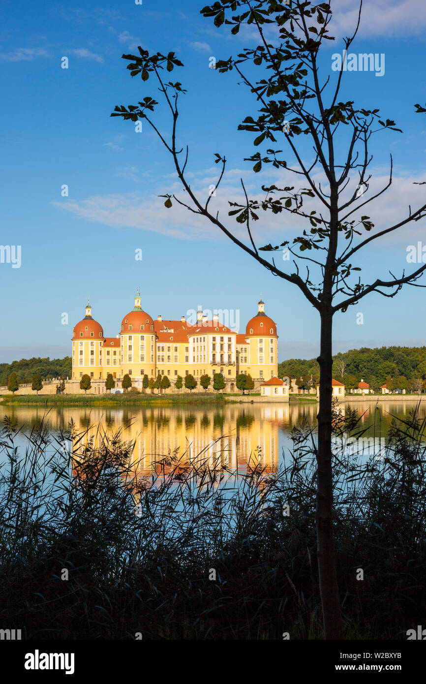 Schloss Moritzburg, Moritzburg, Dresda, Sassonia, Germania Foto Stock