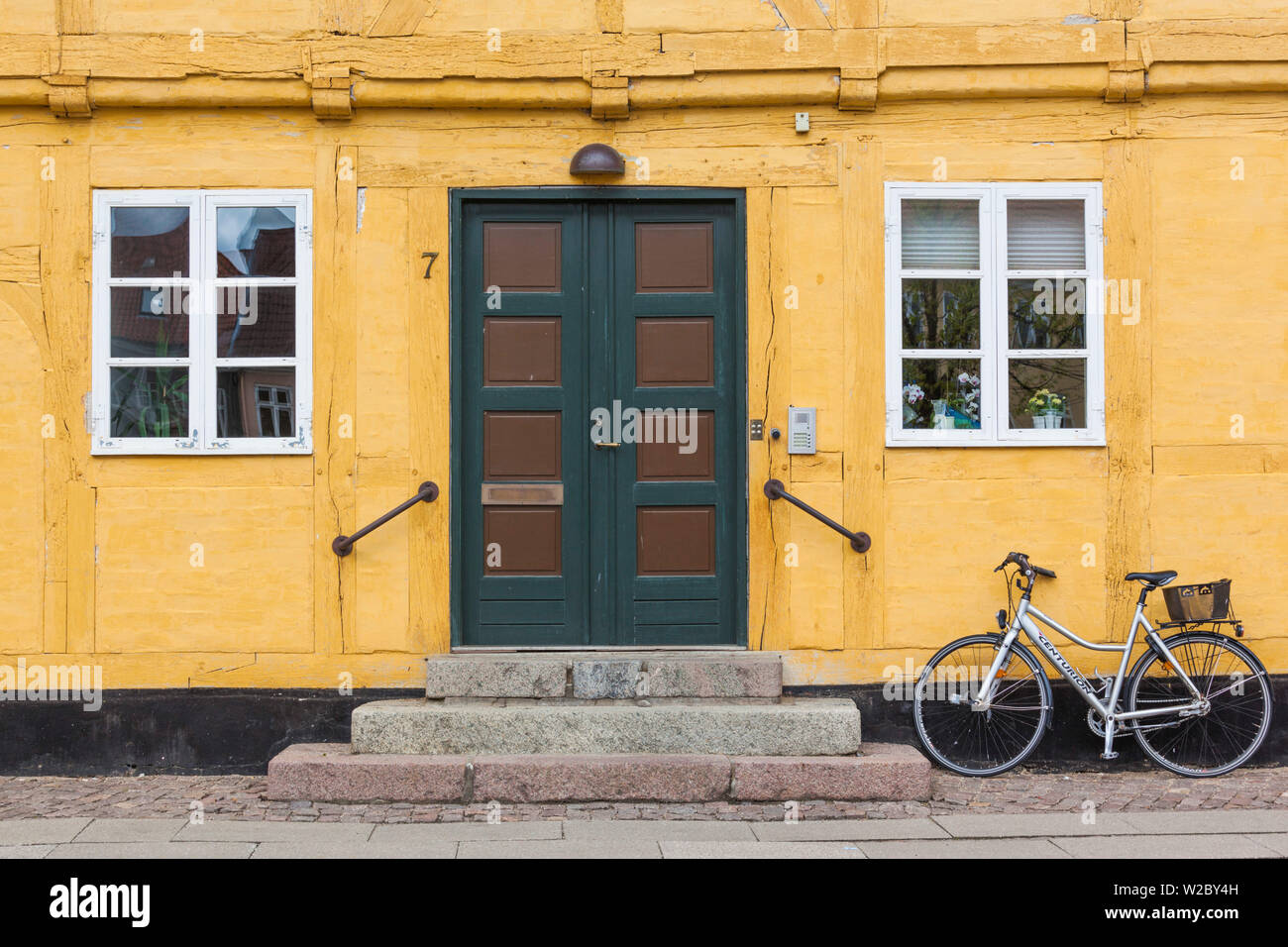 La Danimarca, la Zelanda, Soro, tradizionali case danese, Sogade street Foto Stock