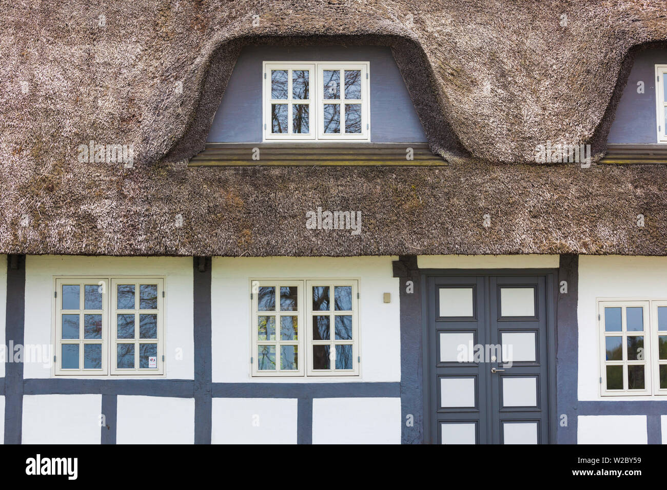 Danimarca, Tasinge, Troense, tradizionale casa danese Foto Stock