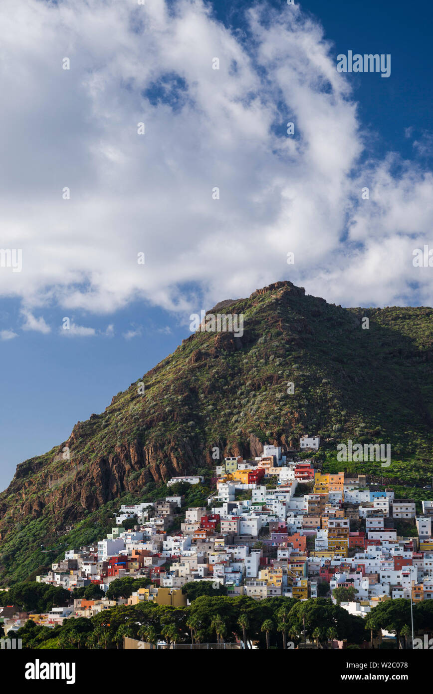 Spagna Isole Canarie, Tenerife, San Andres, vista in elevazione Foto Stock