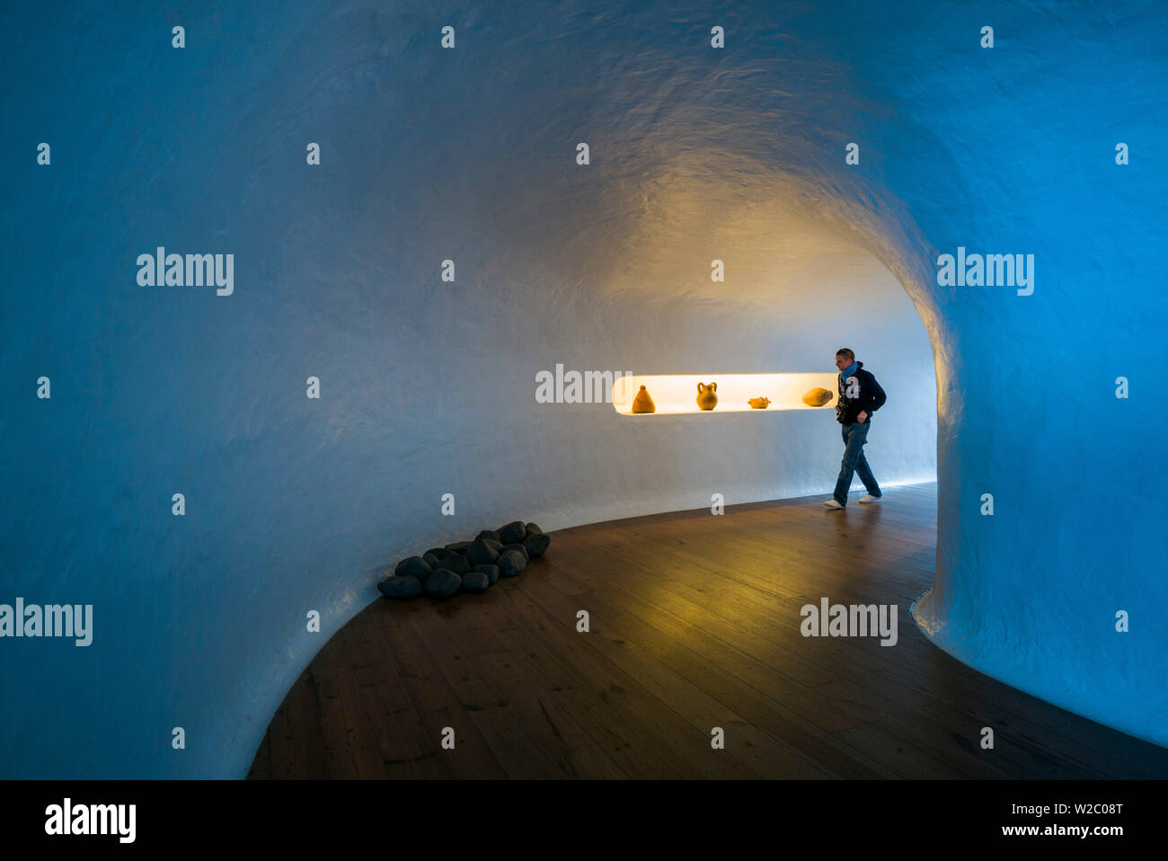 Spagna Isole Canarie Lanzarote, Mirador del Rio, isola lookout, hall di entrata Foto Stock