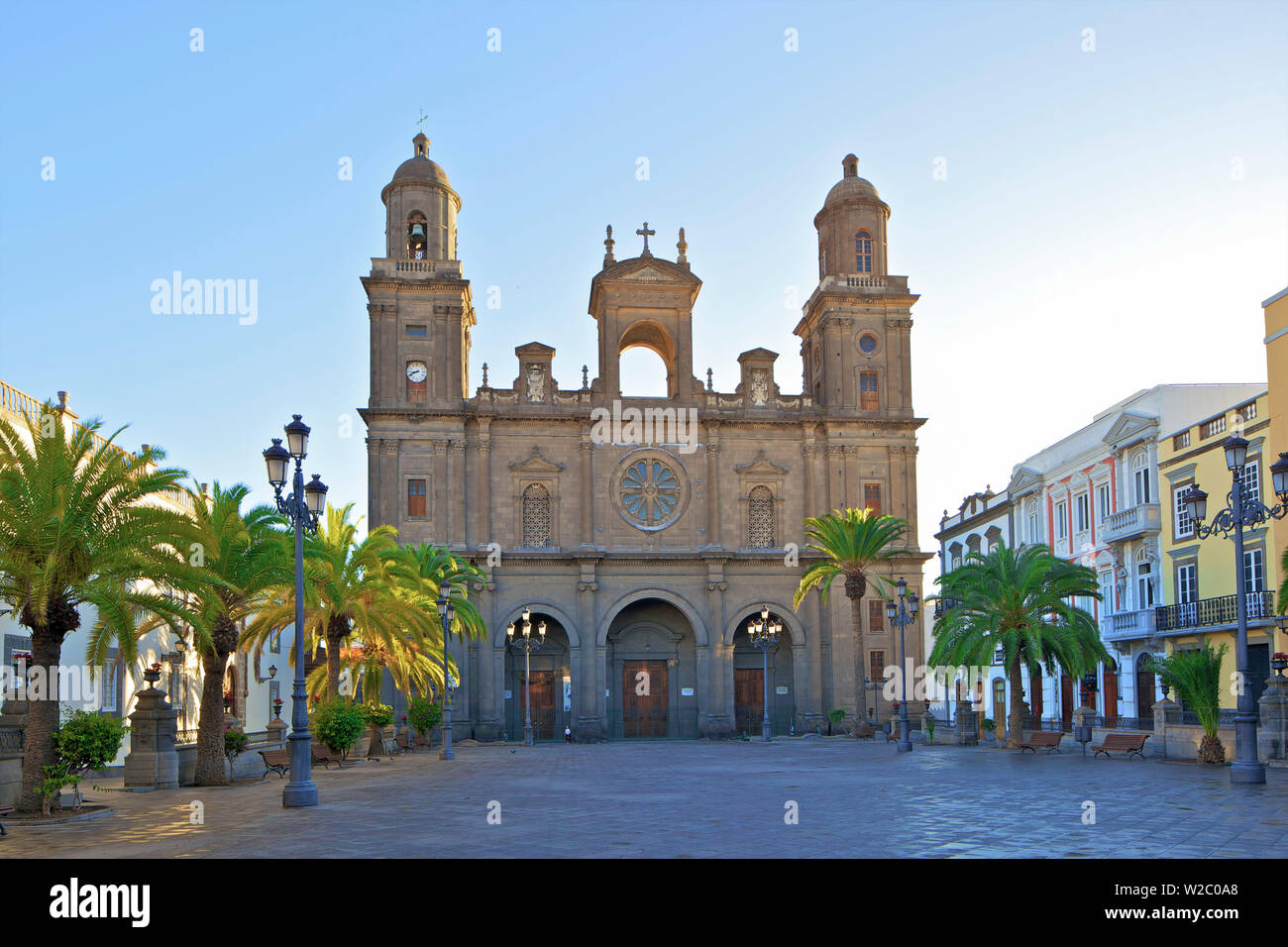 Santa Ana cattedrale, Vegueta Città Vecchia, Las Palmas de Gran Canaria Gran Canaria Isole Canarie Spagna, Oceano Atlantico, Europa Foto Stock