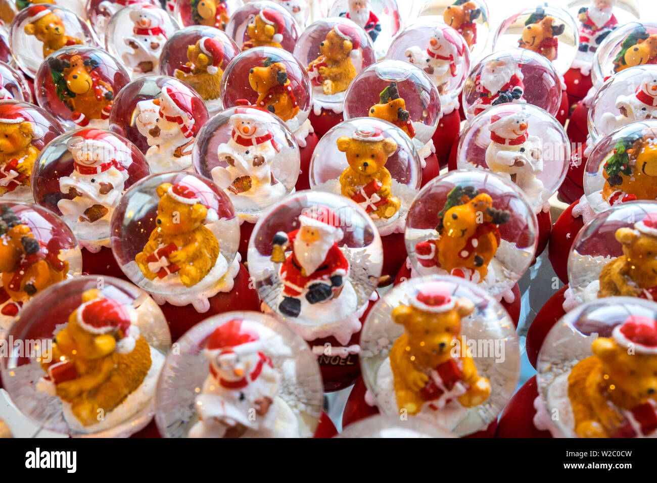Natale Snow Globe, Finlandia Foto Stock