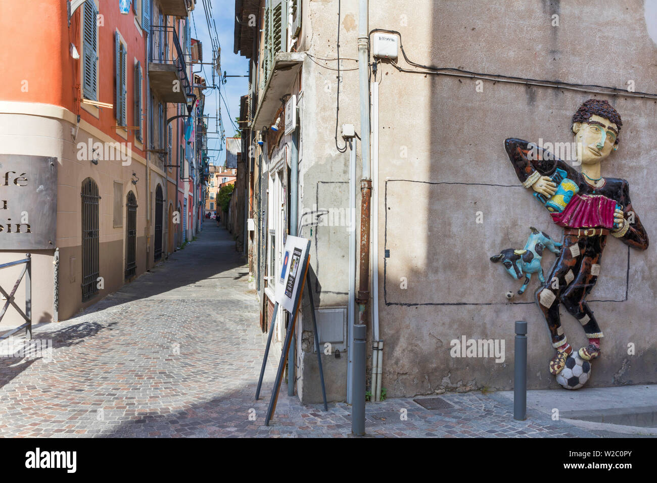 L'arte contemporanea, Vallauris, Alpes-Maritimes reparto, Provence-Alpes-Côte d'Azur, in Francia Foto Stock