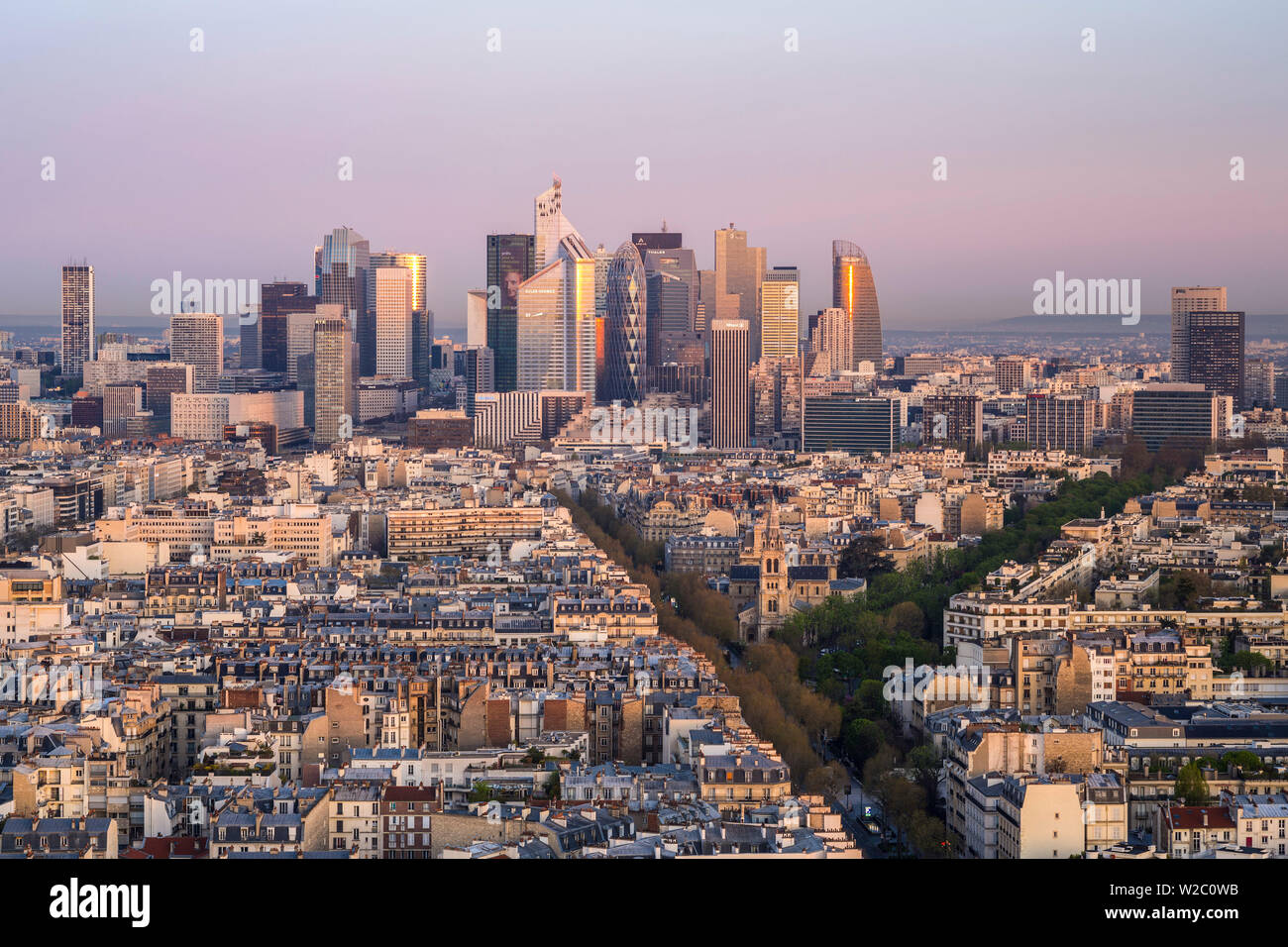 Il quartiere degli affari della Defense, Parigi, Francia, Europa Foto Stock