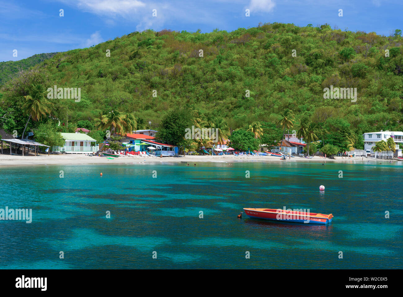 Caraibi, Martinica, Les Anse d'Arlet Grand Anse Beach Foto Stock