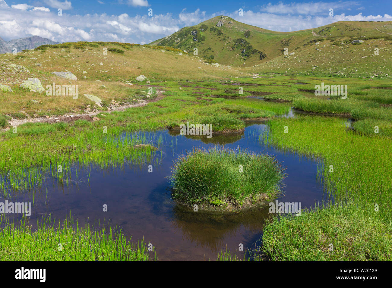 Valle dei sette laghi, montagne del Caucaso, Abkhazia, Georgia Foto Stock