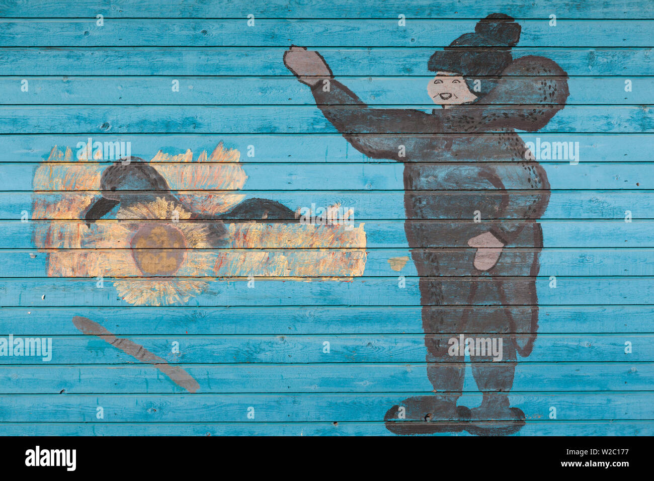 La Groenlandia, Disko Bay, Ilulissat, carta murale Foto Stock