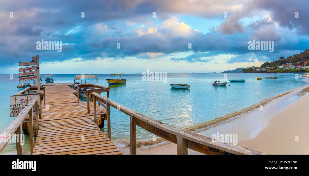 Caraibi, Grenada, Grand Anse Bay, Grand Anse Beach Foto Stock