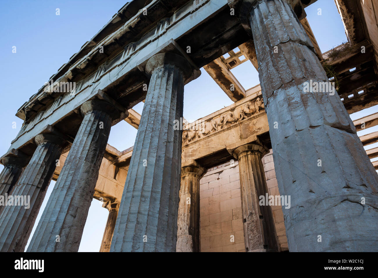 La Grecia, Atene Antica Agora, il Tempio di Efesto Foto Stock