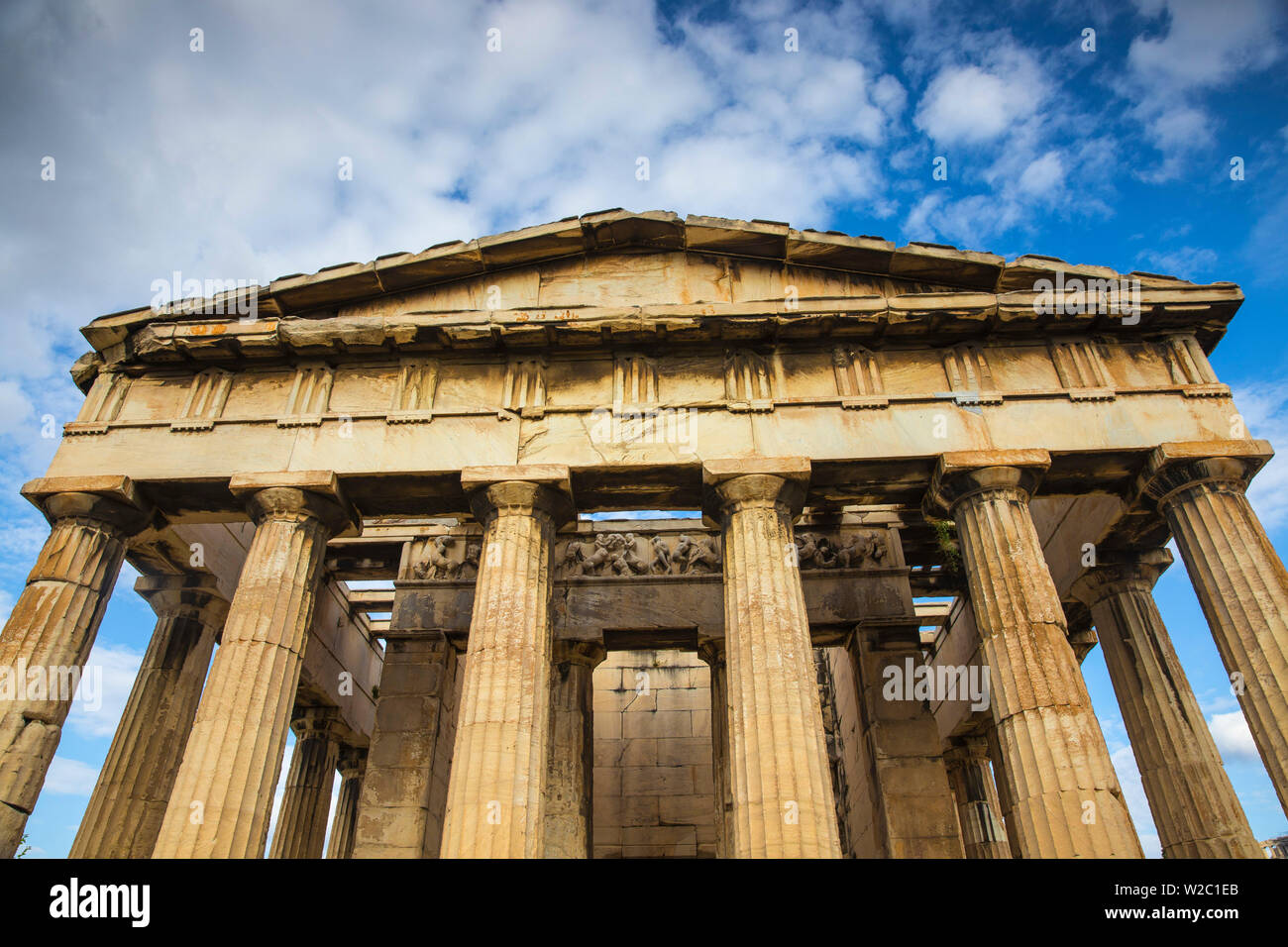 La Grecia, Attica, Atene, l'Agora, il Tempio di Efesto - dedicato a due divinità, Efesto (Hephaistos) e Athena Foto Stock