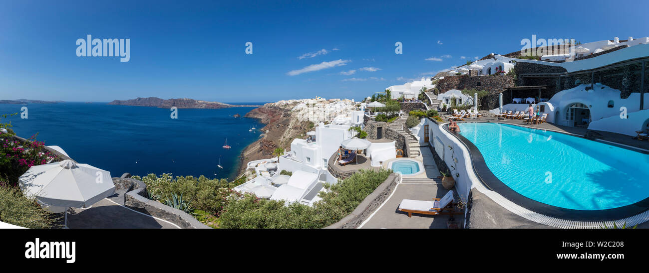 Il lussuoso hotel a 5 stelle hotel Perivolas, Oia - Santorini (Thira), Isole Cicladi, Grecia Foto Stock