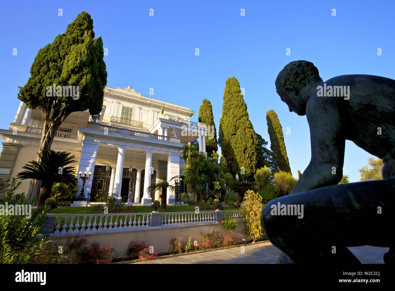 Palazzo Achilleion, CORFU, ISOLE IONIE, isole greche, Grecia, Europa Foto Stock