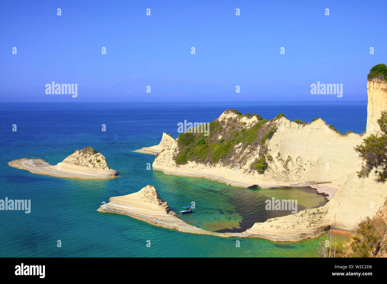 Cape Drastis, CORFU, ISOLE IONIE, isole greche, Grecia, Europa Foto Stock