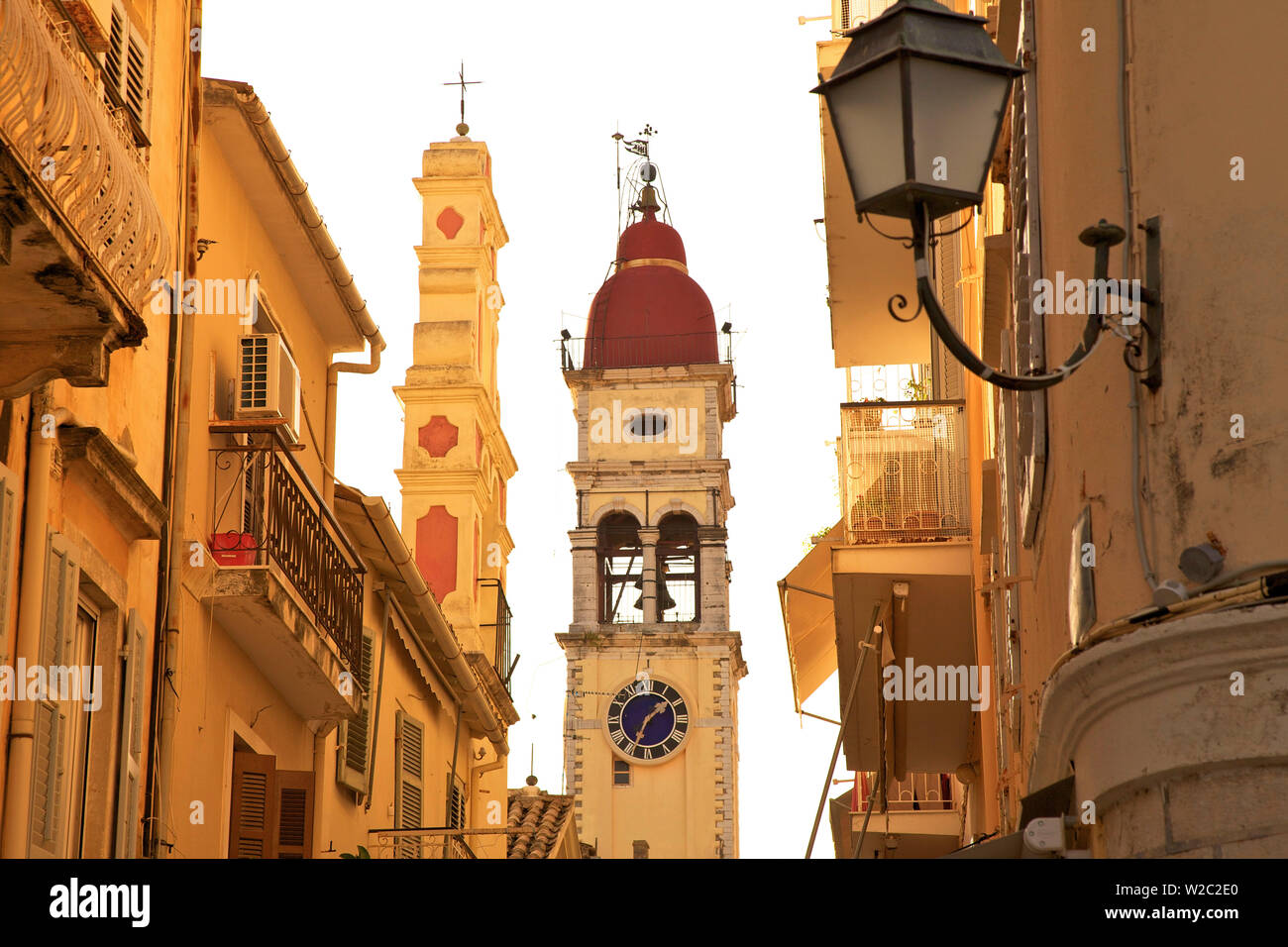 San Spiridione Chiesa, CORFU, CORFU, ISOLE IONIE, isole greche, Grecia, Europa Foto Stock