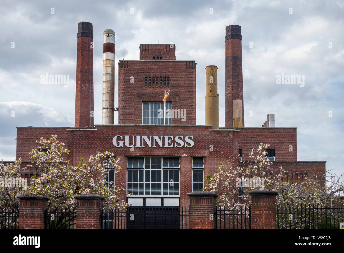 Irlanda, Dublino Guinness Brewery, segno esteriore Foto Stock