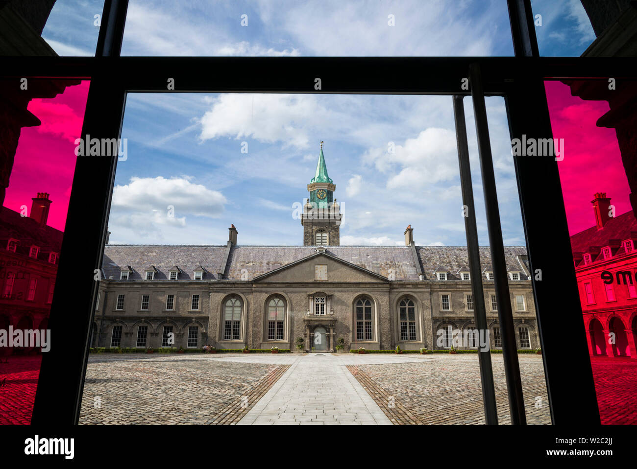 Irlanda, Dublino, Ospedale Reale di Kilmainham, il Museo irlandese d'Arte Moderna, esterna Foto Stock