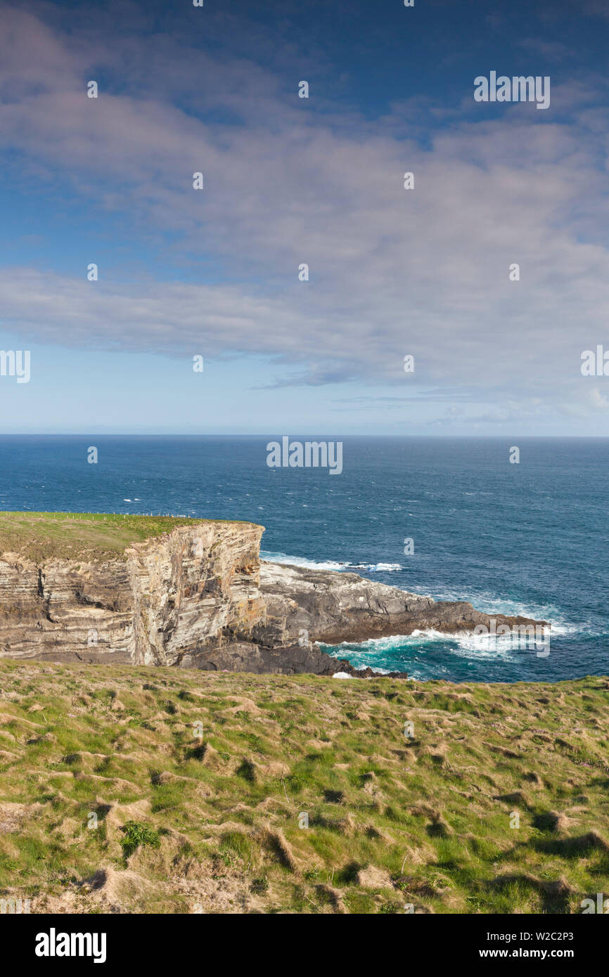 L'Irlanda, nella contea di Cork, testa di Mezzana Penisola, Mizen Head paesaggio Foto Stock