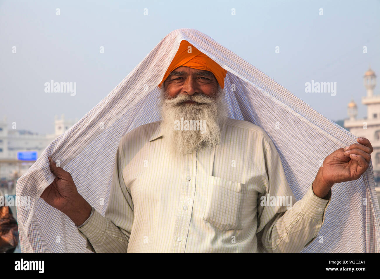 India Punjab, Amritsar e l'Harmandir Sahib, noto come il Tempio d'Oro Foto Stock