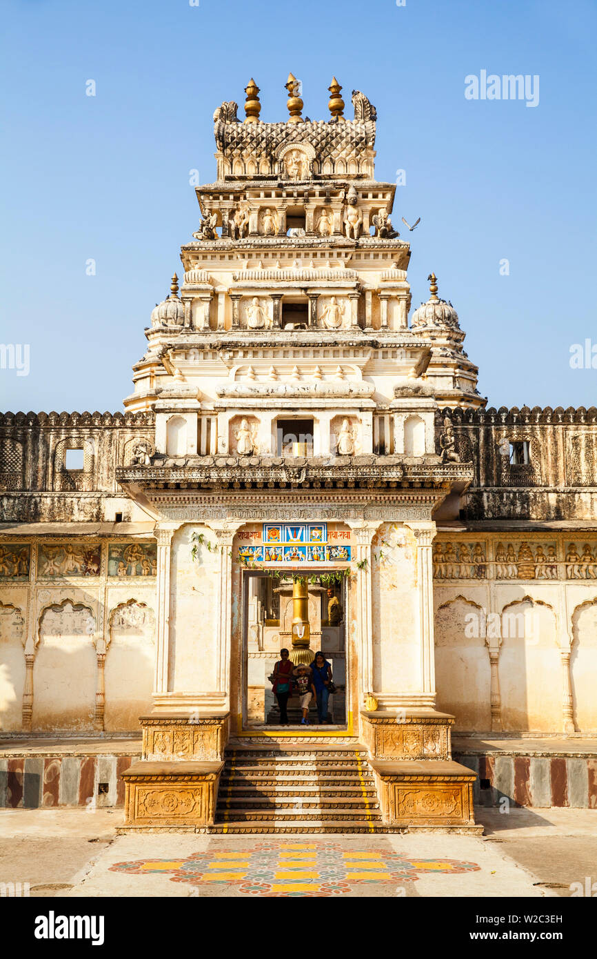 India Rajasthan, Pushkar, vecchio tempio Rangji Foto Stock