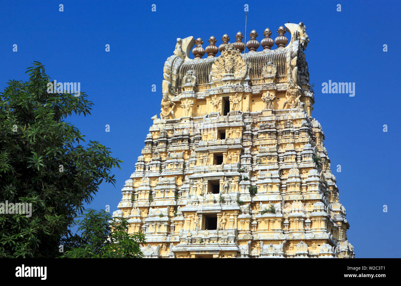 Tempio Ekambareswarar (XVI secolo), Kanchipuram, Tamil Nadu, India Foto Stock