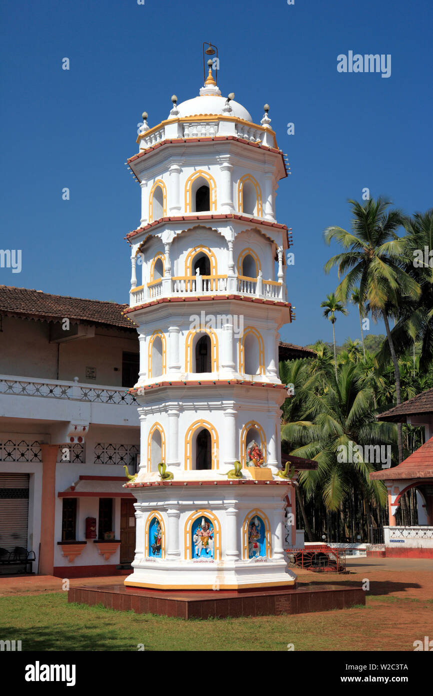 Shri Mahalasa Narayani Tempio (XVIII secolo), Mardol, Goa, India Foto Stock