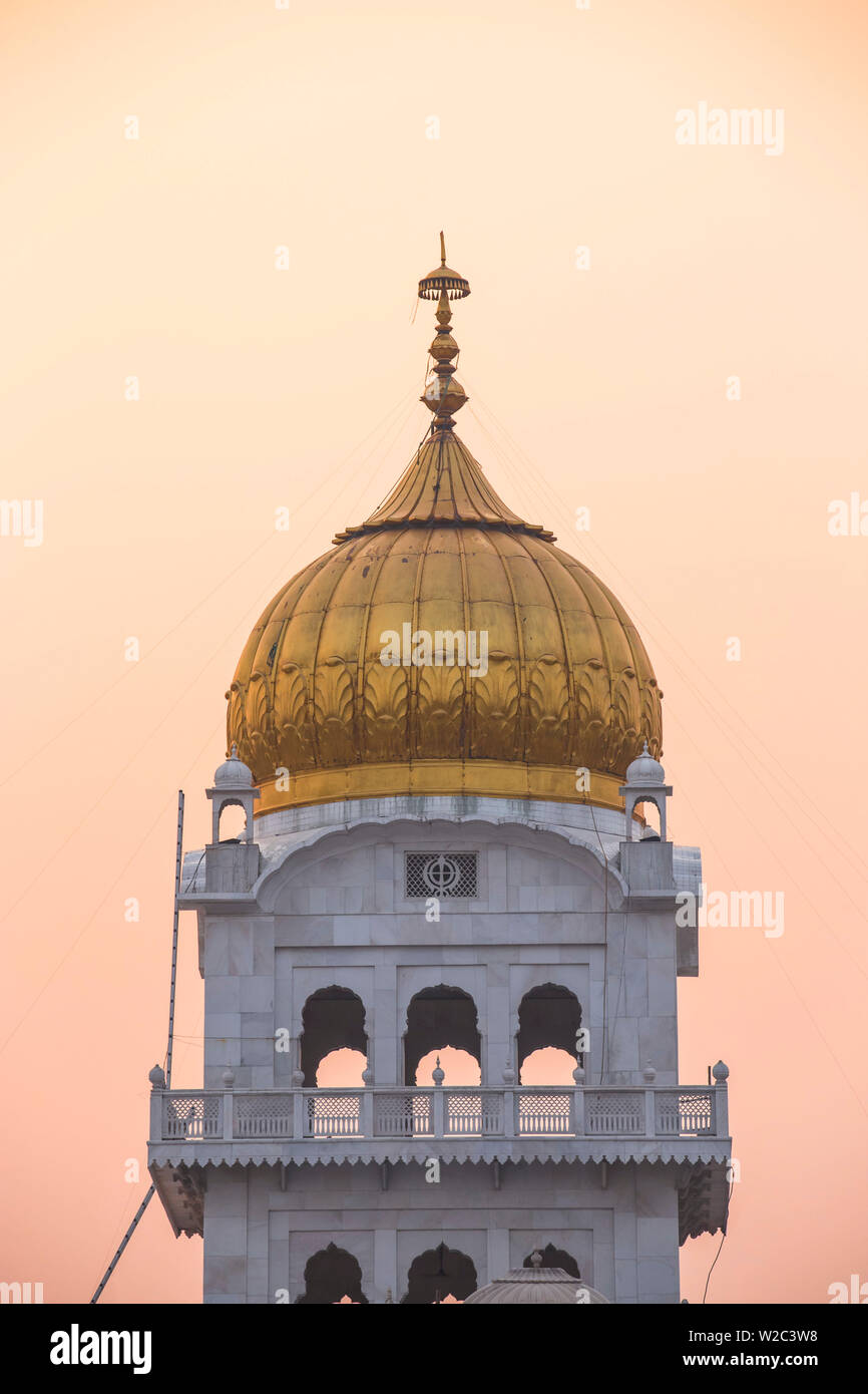India, Delhi, New Delhi, Gurdwara Bangla Sahib, tempio sikh Foto Stock
