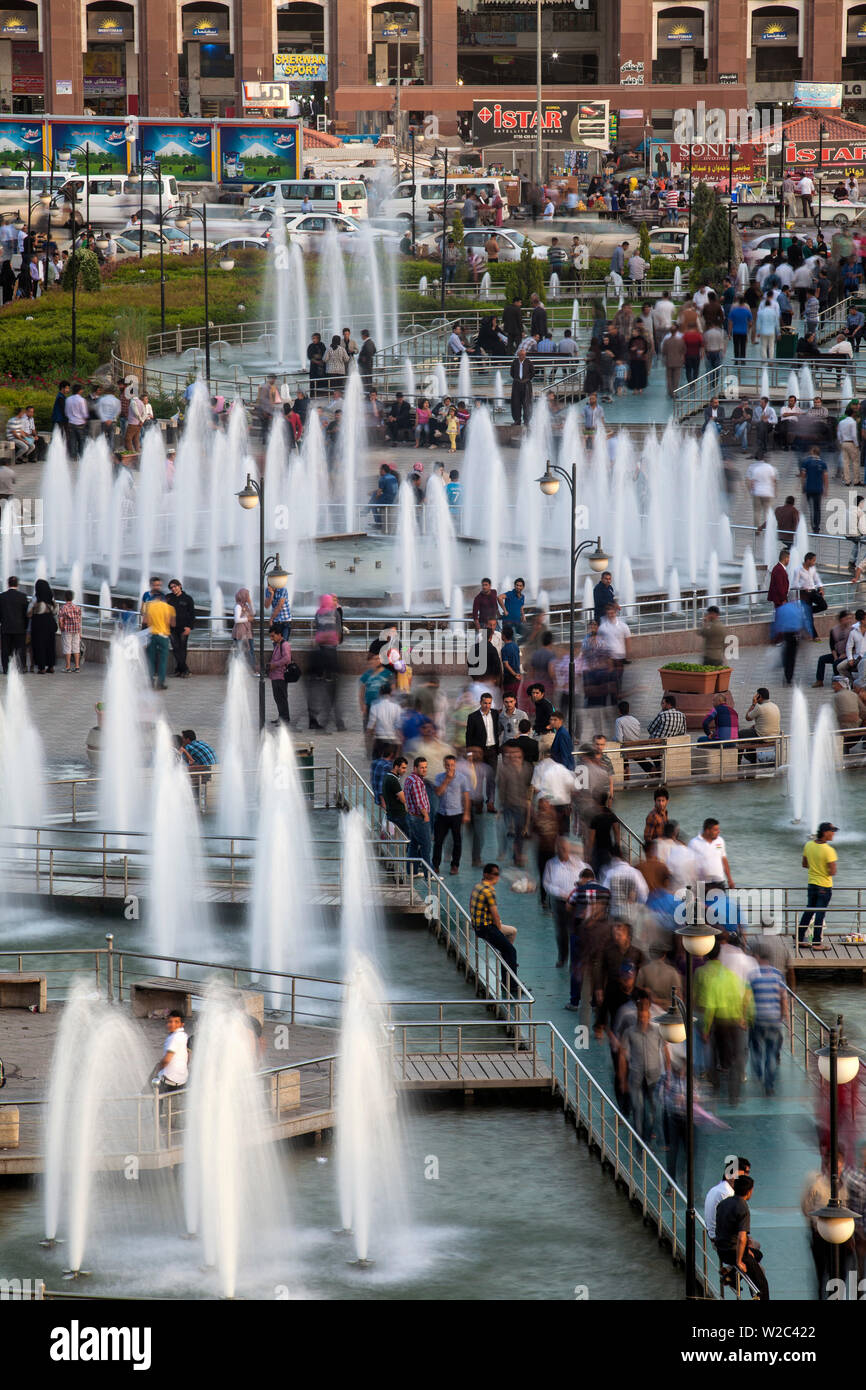 L'Iraq, Kurdistan, Erbil, Shar park (Centro Parco) e Qaysari Bazar Foto Stock