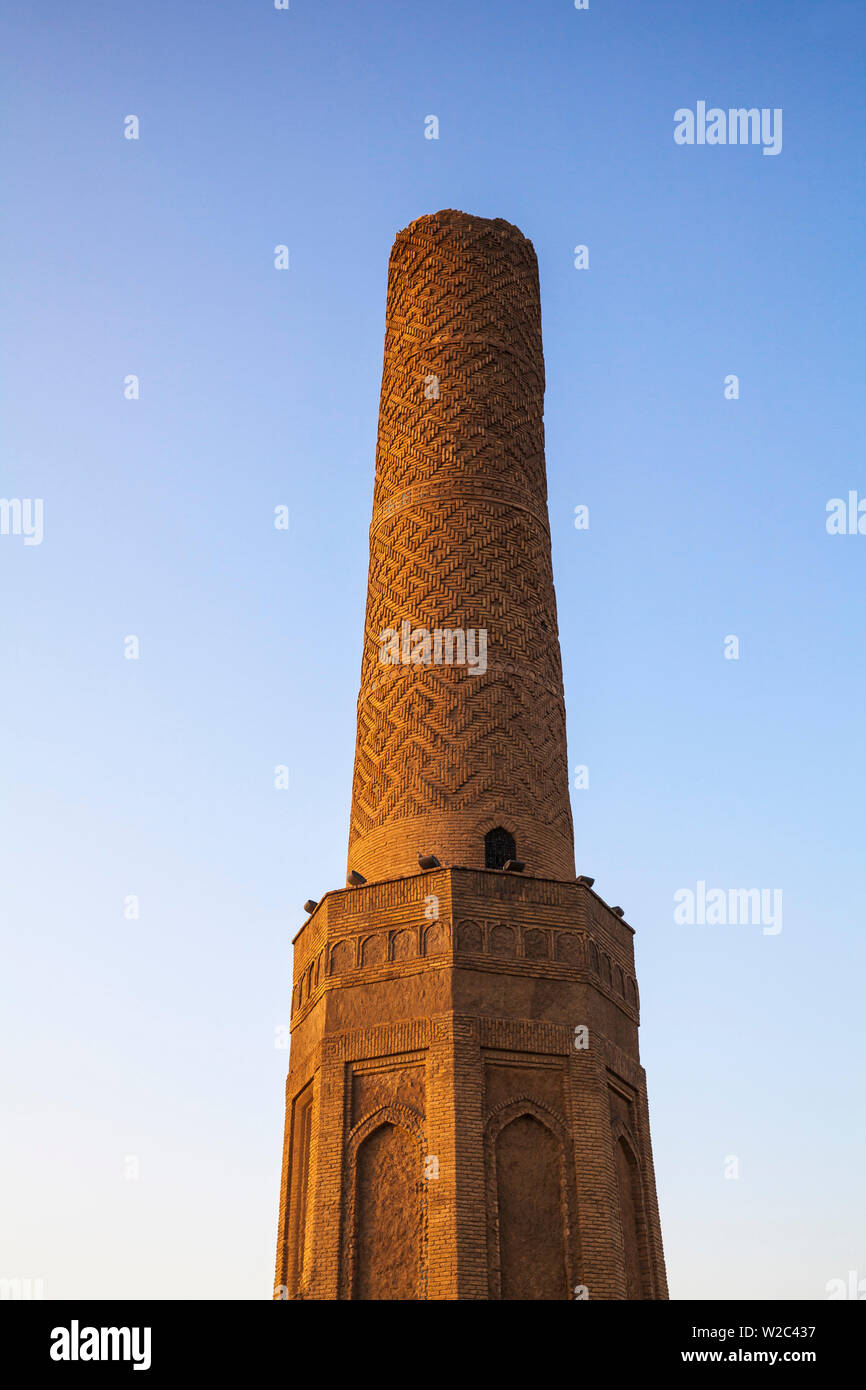L'Iraq, Kurdistan, Erbil, minare Park, Choli minareto conosciuto anche come minareto Mudhafaria Foto Stock