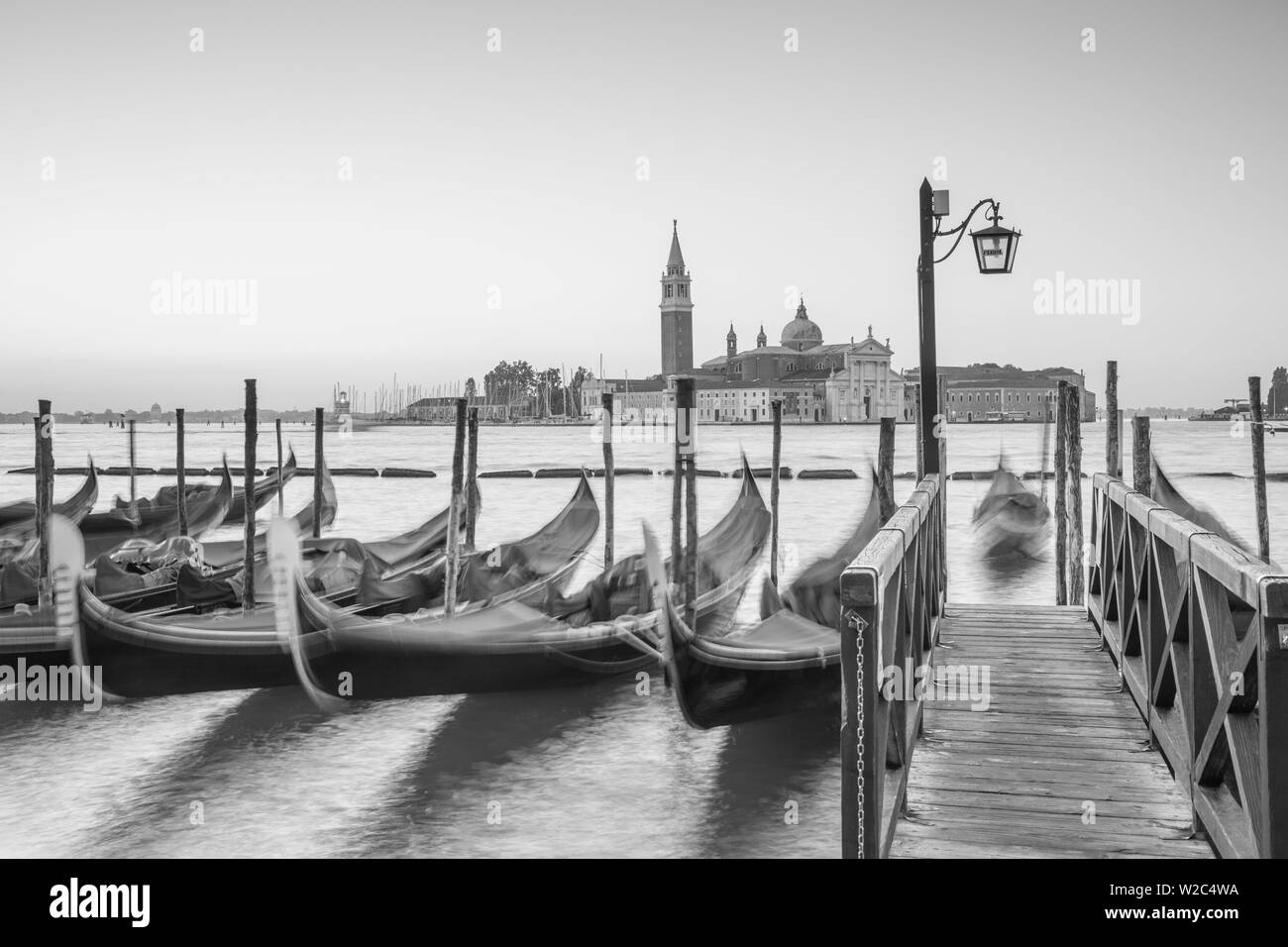 Chiesa di San Giorgio Maggiore e Piazza San Marco a Venezia), Italia Foto Stock