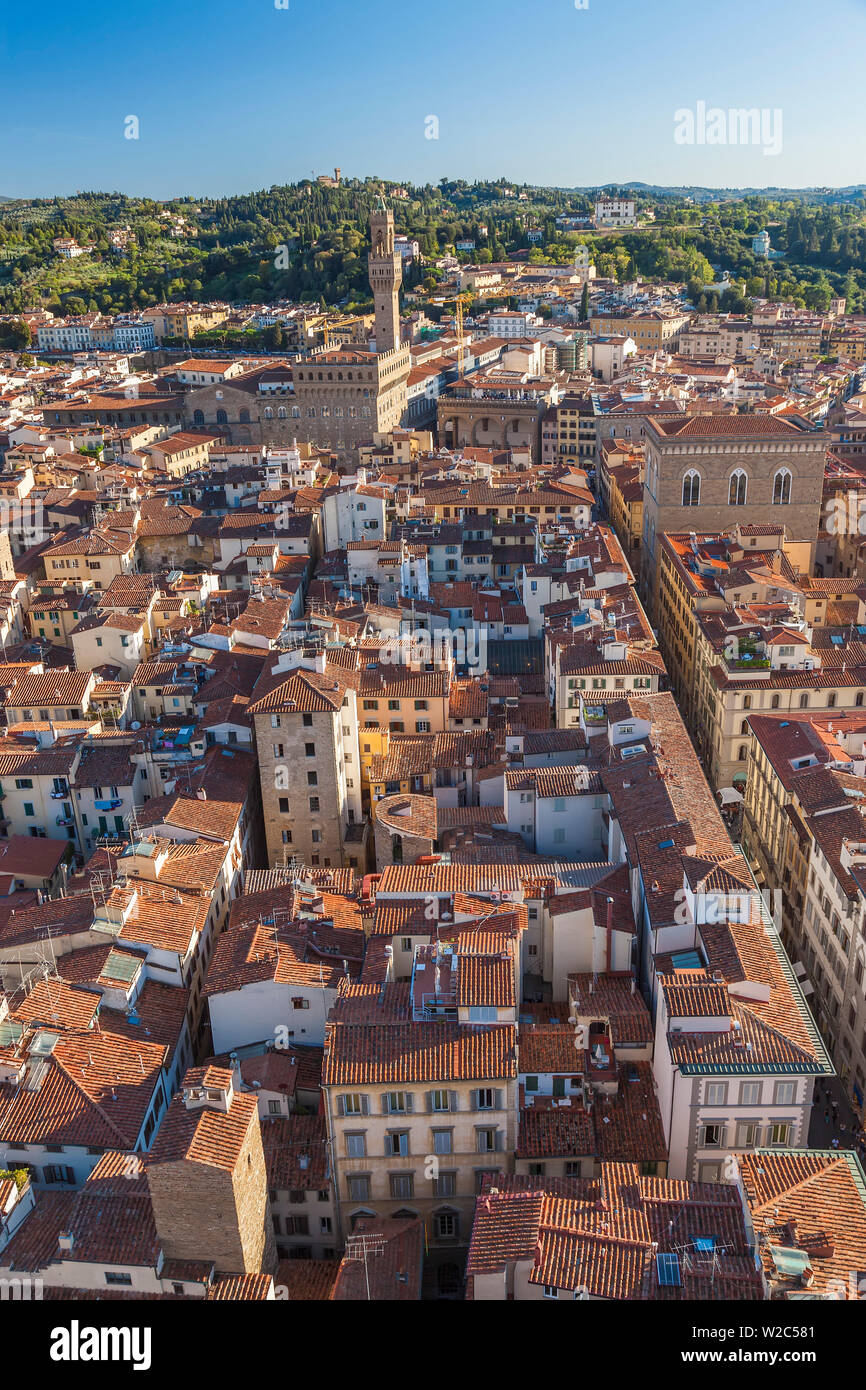 Vista su Firenze, Toscana, Italia Foto Stock