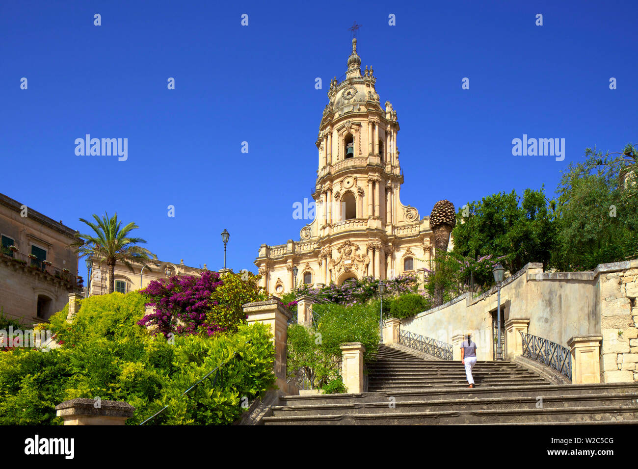Cattedrale di San Giorgio, Modica, Sicilia, Italia Foto Stock