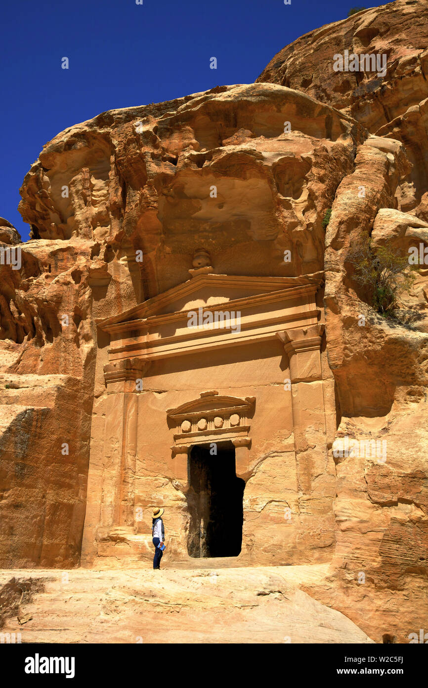 Turistico a poco Petra, Giordania, Medio Oriente (MR) Foto Stock